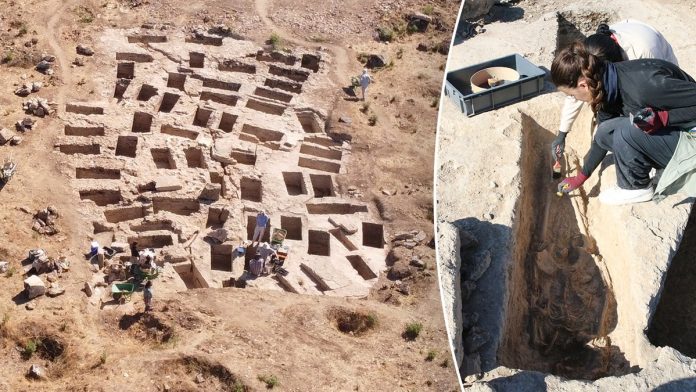 Archaeologists uncover vast complex of ancient tombs in biblical city tied to St Paul's letter